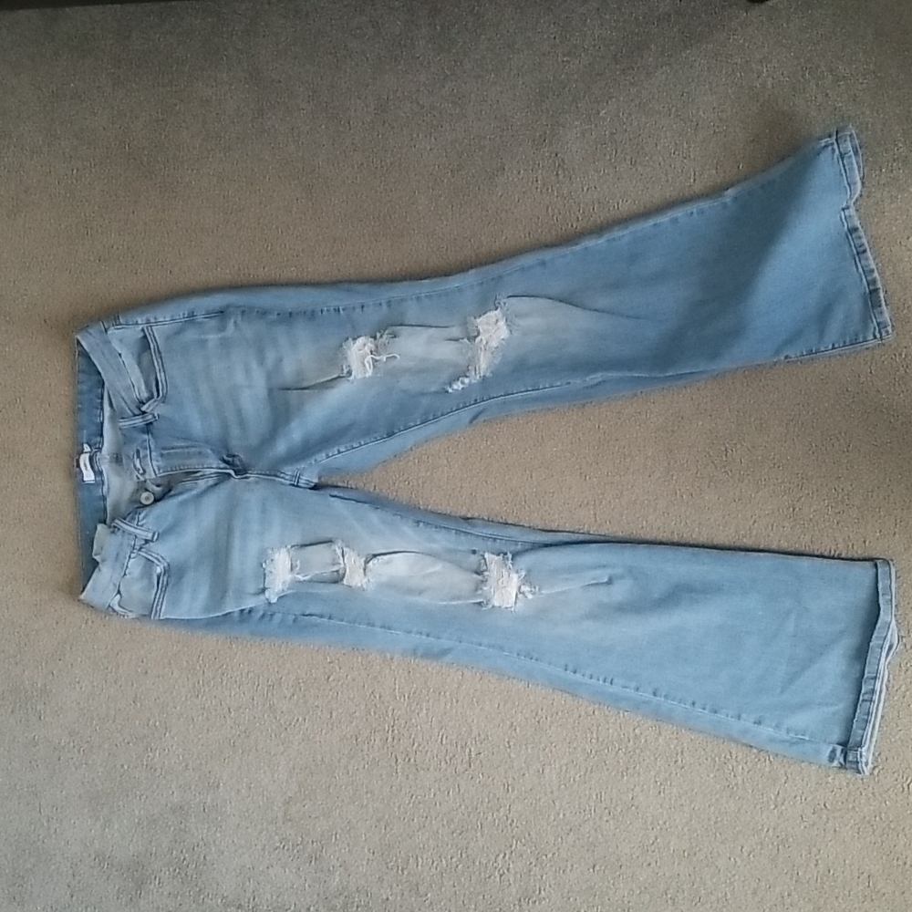 Size 14 ripped jeans.